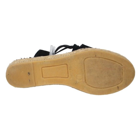 Toni Pons Womens Size 10.5 Nuria Black Suede Espadrille Slip On Sandals - Picture 15 of 16